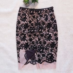 Zara Black & Nude Skirt